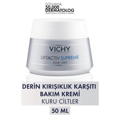 Vichy Liftactiv Supreme Yaşlanma Karşıtı Kuru Ciltler için Krem 50ml