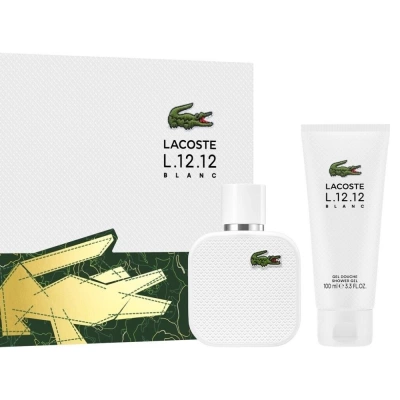 Lacoste L.12.12 Blanc Pour Homme Edt 100 ml Erkek Set Parfüm