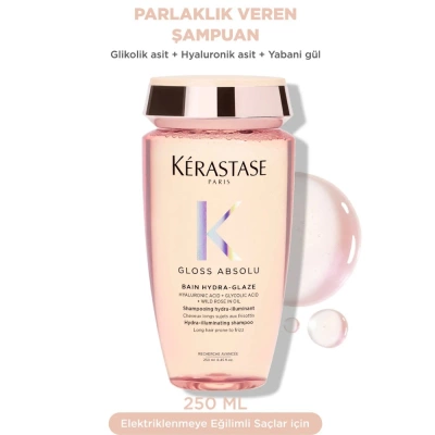 Kerastase Gloss Absolu Elektriklenmeye Eğilimli Saçlar için Parlaklık Veren Şampuan 250ml