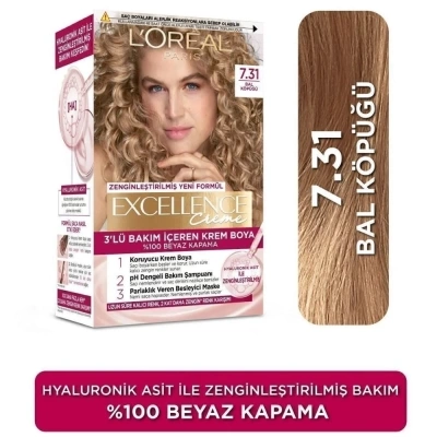 Loreal Paris Excellence Creme Saç Boyası 7.31 Bal Köpüğü