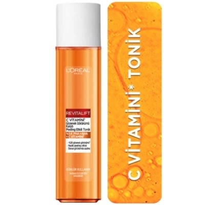 Loreal Paris Revitalift C Vitamini Gözenek Görünümü Karşıtı Peeling Etkili Tonik 180ml