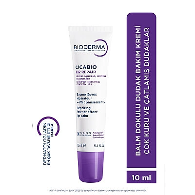 Bioderma Cicabio Lip Repair Nemlendirici Besleyici Onarıcı Dudak Bakım Kremi 10ml