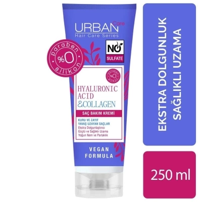 Urban Care Hyaluronik Asit &amp; Kolajen Saç Bakım Kremi 250ml