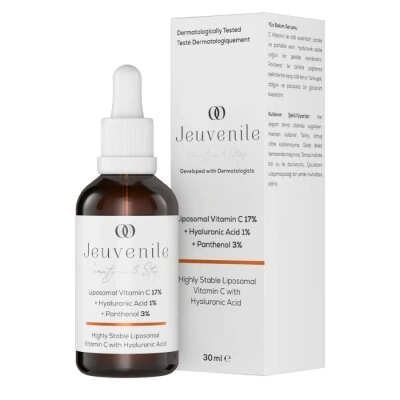Jeuvenile Aydınlatıcı Canlandırıcı Canlandırıcı Aydınlatıcı Liposomal Vitamin C %17 Serumu 30ml