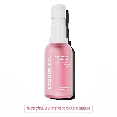 Cream Co. Hyaluronic Acid &amp; Peptide Serum 30ml