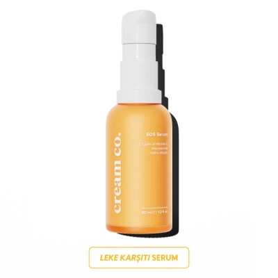Cream Co. C Vitamini Arbutin Leke &amp; Akne Karşıtı Bariyer Onarıcı Pürüzsüzleştirici Yenileyici SOS Serum 30ml