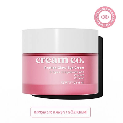 Cream Co Peptide Glow Eye Cream | Nemlendirici Aydınlatıcı Göz Kremi 15ml