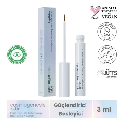 Cosmogenesis Labs Kaş &amp; Kirpik Şekillendiren Güçlendiren Besleyici Serum 3ml