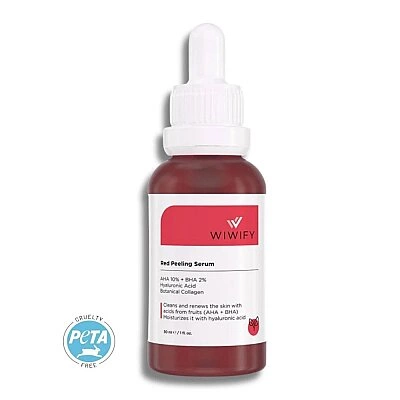 Wiwify Gözenek Sıkılaştırıcı Akne Karşıtı Botanikal AHA BHA Kolajen Peeling Serum 30ml