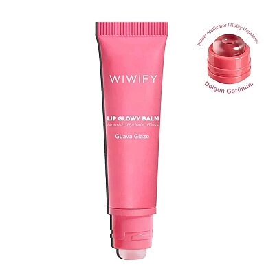 Wiwify Guava Glaze Dudak Balmı – Parlak Bitişli, Nemlendirici &amp; Renkli 13 ml