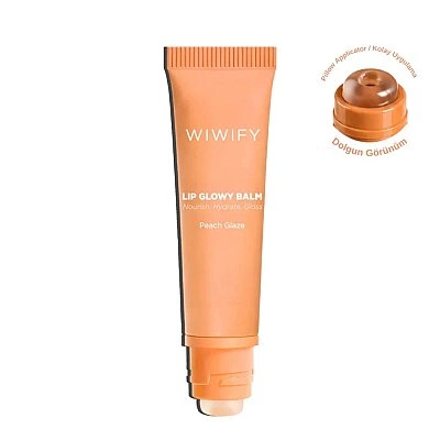 Wiwify Peach Glaze Şeftali Tonlu Dudak Balmı – Parlatıcı &amp; Nemlendirici 13 ml
