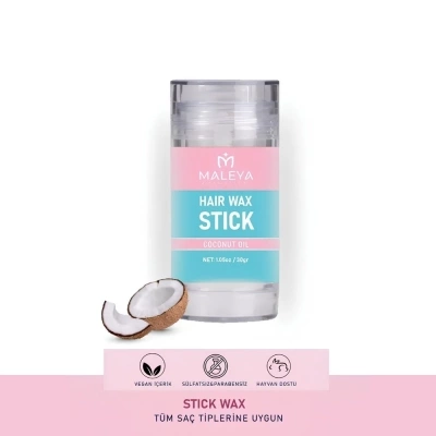 Maleya Hindistan Cevizi Yağlı Saç Şekillendirici & Sabitleyici Stick Wax 30 gr