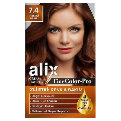 Alix 7.4 Gizemli Bakır Kit Saç Boyası 50ml