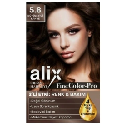Alix 5.8 Büyüleyici Kahve Kit Saç Boyası 50ml